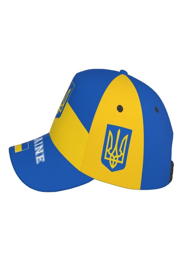 Krirteh Ukrainian Flag Baseball Cap for Men Women, Fashion Flag of Ukraine Hat Adjustable Sun Protection Visor Caps Trucker Hat Patriotic Dad Caps - Image 5